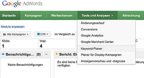 Google Ads Keyword Planner