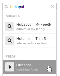 Matching Feeds in Feedly Matching Feeds in Feedly