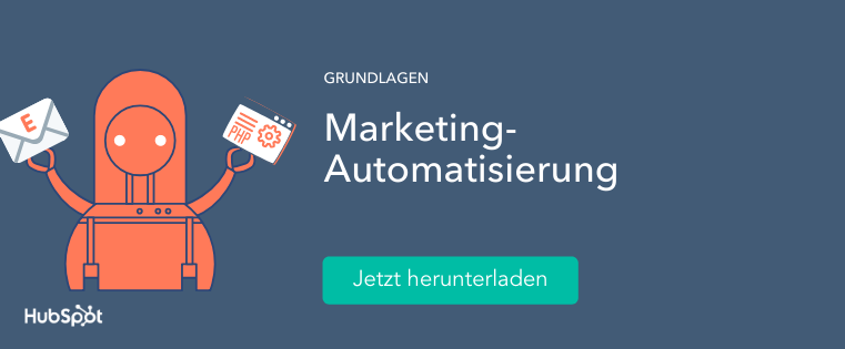 Roboter hält Marketing-Instrumente
