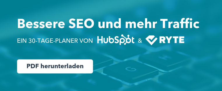SEO-Planer von HubSpot und Ryte herunterladen