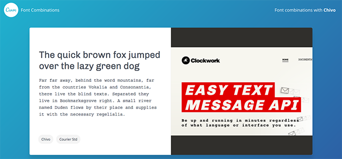 Ein Vorschlag von Canva Font Combinations Ein Vorschlag von Canva Font Combinations