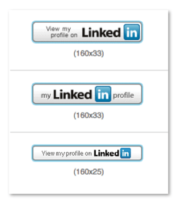 Linkedin button signatur