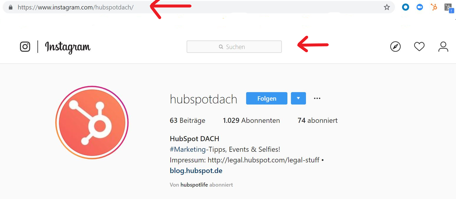 HubSpot-Instagram-Benutzer-suchen