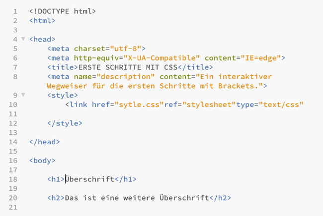 Ausgelagertes-CSS-Dokument-stylesheet