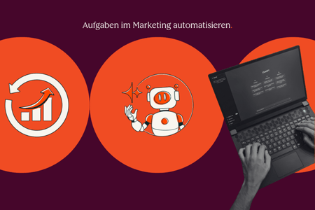 Person automatisiert Aufgaben im Marketing mit KI und HubSpot