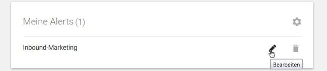 Google Alerts bearbeiten Google Alerts bearbeiten