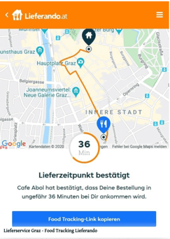 Lieferando Food Tracker