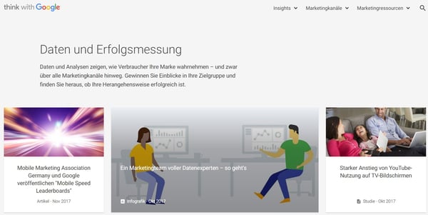 Ressourcen für Datenvisualisierung – Think with Google