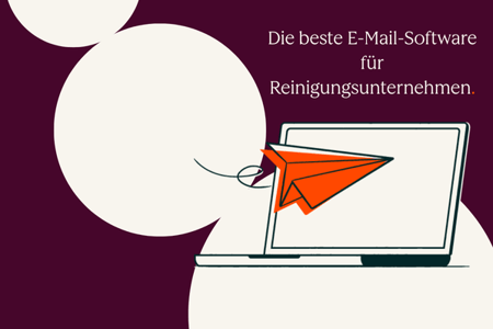 Person sucht nach den besten E-Mail-Marketing-Tools für Reinigungsunternehmen 