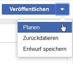Beitrag auf Facebook planen Beitrag auf Facebook planen