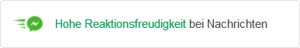 Indikator zur Reaktionsfreudigkeit einer Facebook-Unternehmensseite Indikator zur Reaktionsfreudigkeit einer Facebook-Unternehmensseite