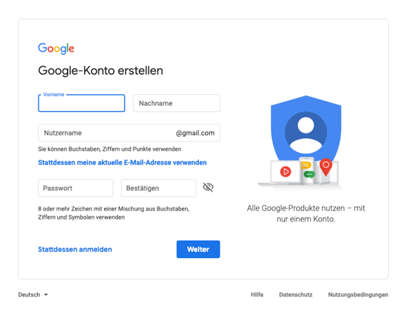 Google-Search-Console-einrichten-Google-Konto-anlegen