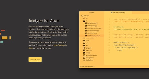 Screenshot HTML-Editor Atom