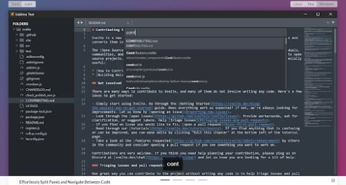 Screenshot HTML-Editor Sublime Text 3