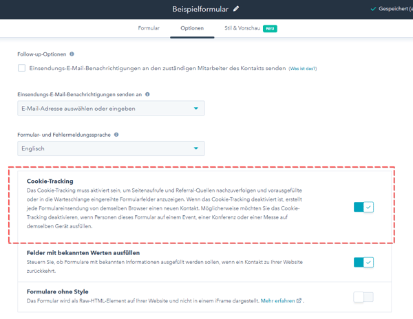 HubSpot-Cookie-Tracking