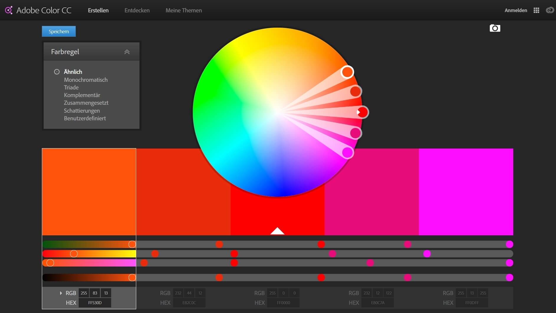 Farbenlehre in Adobe Color CC
