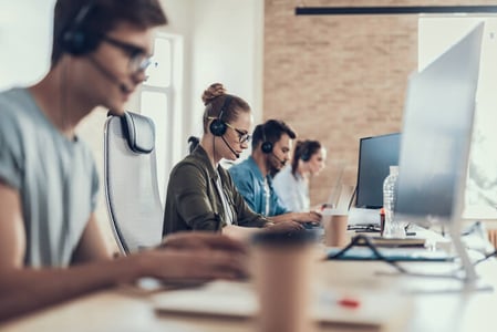 Arbeit im Call Center