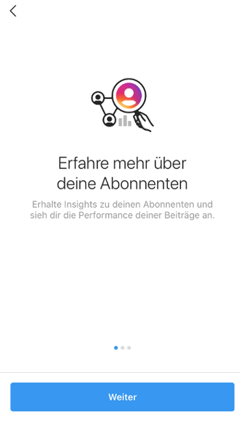 Instagram Account erstellen: Insights