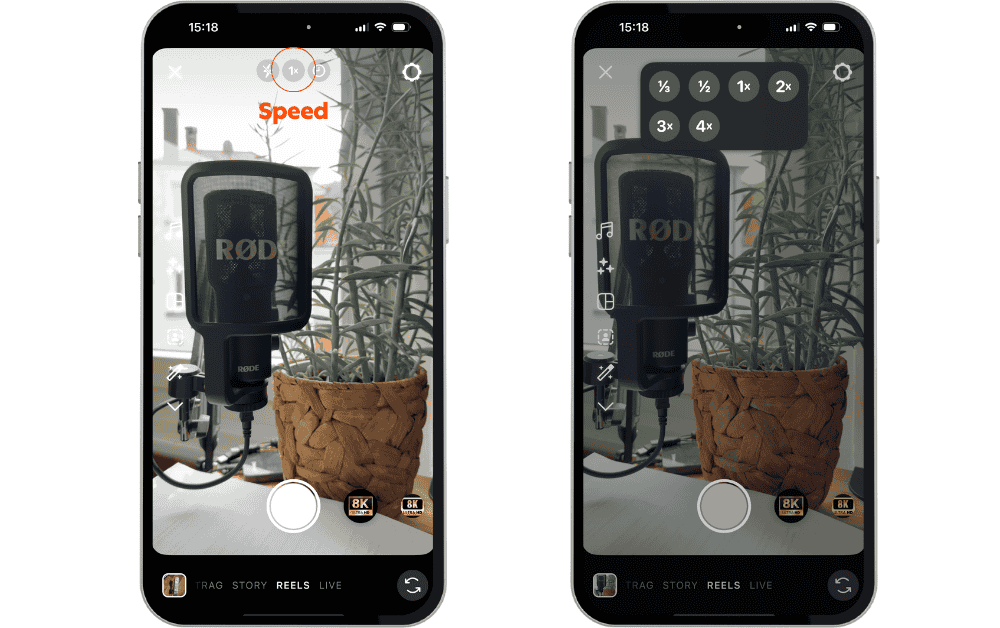 Screenshot Instagram Speed