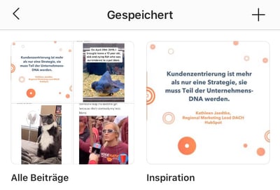 Instagram Story Screenshot: Gespeicherte Beitraege auf Instagram ansehen