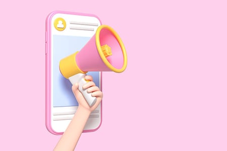 Traffic generieren über Instagram-Profil auf Smartphone