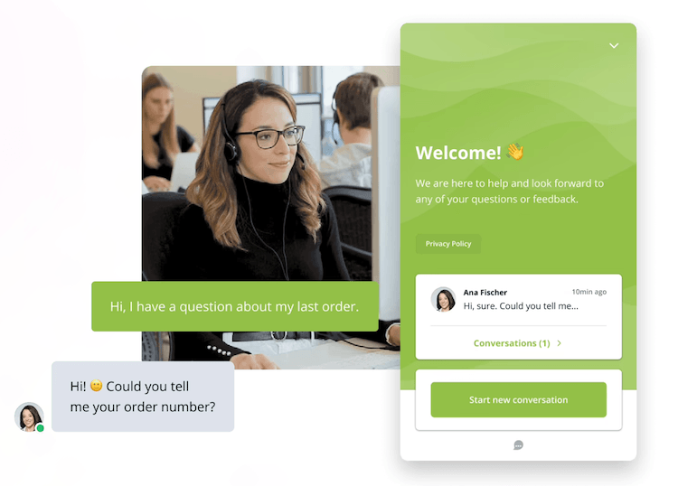 Screenshot von der Lime Connect Website mit Live-Chat auf der Website