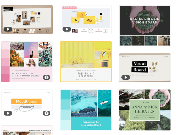 Moodboard mit canva