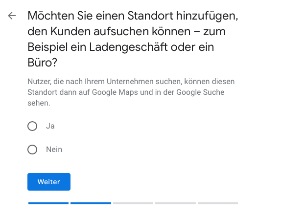Google My Business Standort anzeigen lassen