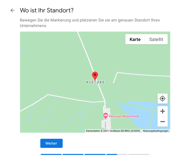 Google My Business Standort in Google Maps auswählen