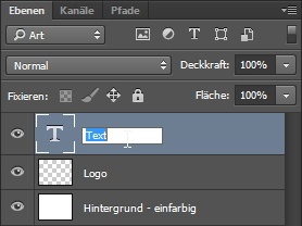 Ebenen benennen Ebenen benennen