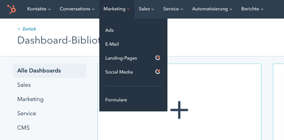 HubSpot Dashboard Library