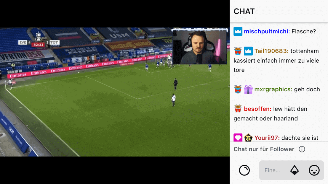 Screenshot aus der Twitch App