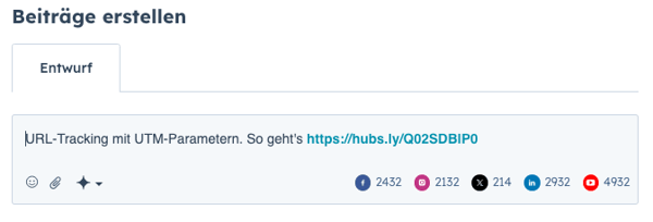 HubSpot UTM-Parameter-Shortlink