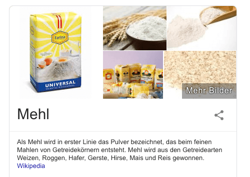 Wikipedia-Mehl-Featured-Snippet