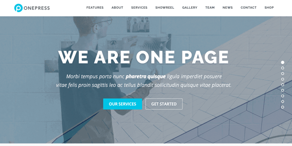 WordPress-Template Onepress