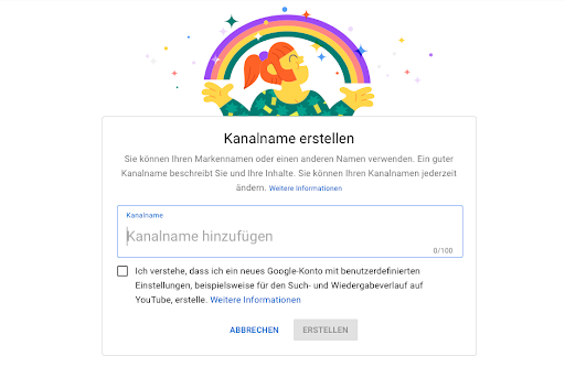 YouTube Brand-Konto YouTube Brand-Konto