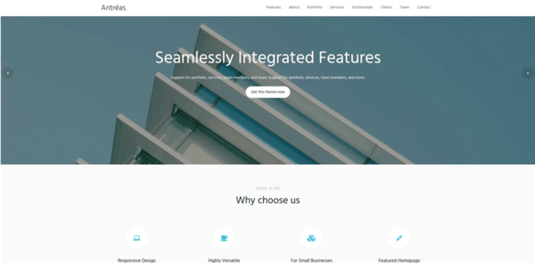 WordPress-Template Antreas