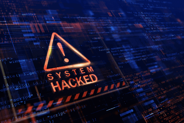 Botnet-Angriff im System Warnung