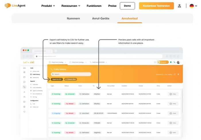 Call-Center-Software LiveAgent