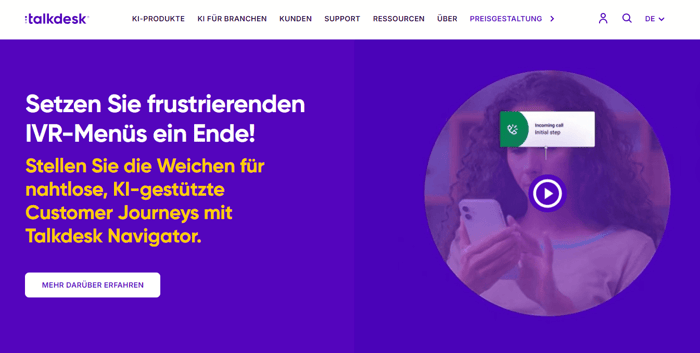 Call-Center-Software Talkdesk