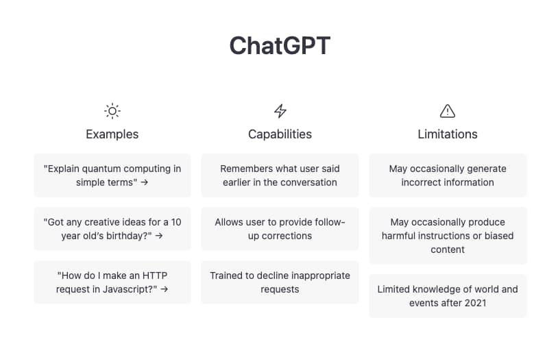 ChatGPT Startseite