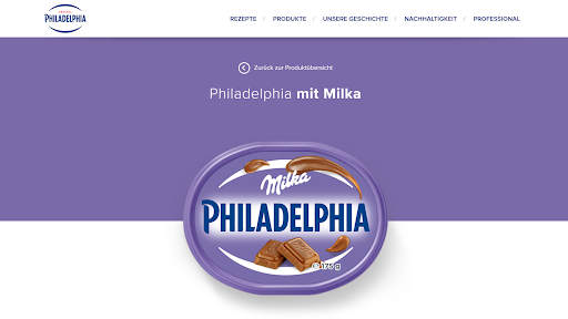 Co-Branding Beispiel Milka und Philadelphia