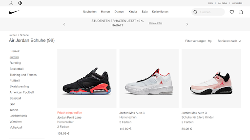 Co-Branding Beispiel Nike und Michael Jordan