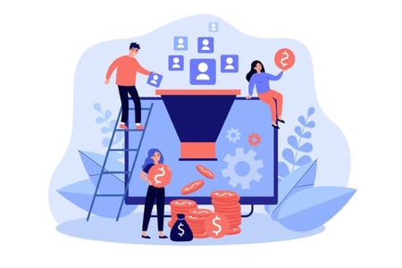 Conversion-Funnel Illustration