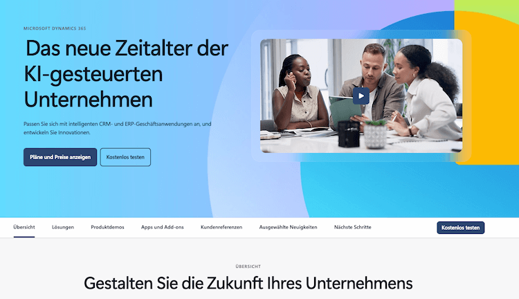 Screenshot von Microsoft 365