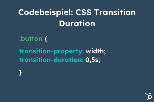 CSS Transition Duration Codebeispiel