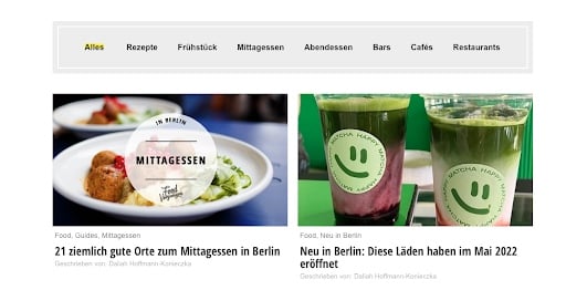 Deutsche Blogs Design Beispiel Mit Vergnügen