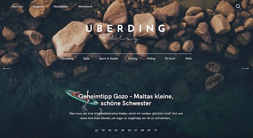 Deutsche Blogs Design Beispiel Uberding