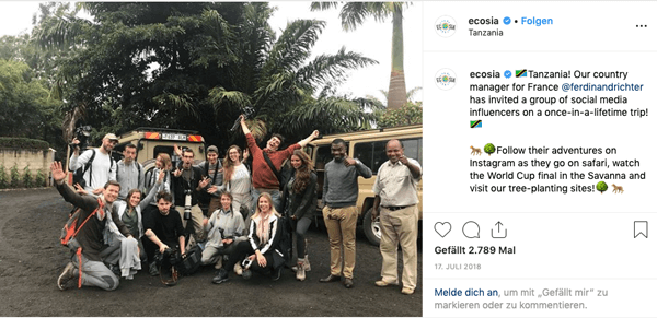 empfehlungsmarketing-beim-ecosia-im-instagram-profil