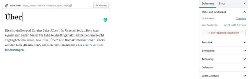 wordpress-seite hinzufügen